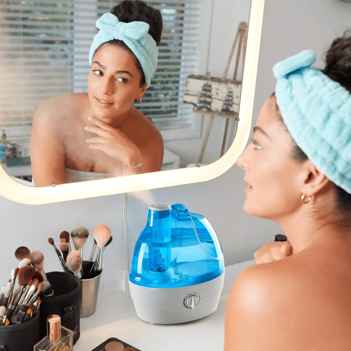Nawilżacz Powietrza Cool Mist 2,2 l z Automatycznym Wyłączaniem – Cichy Nawilżacz do Sypialni 4