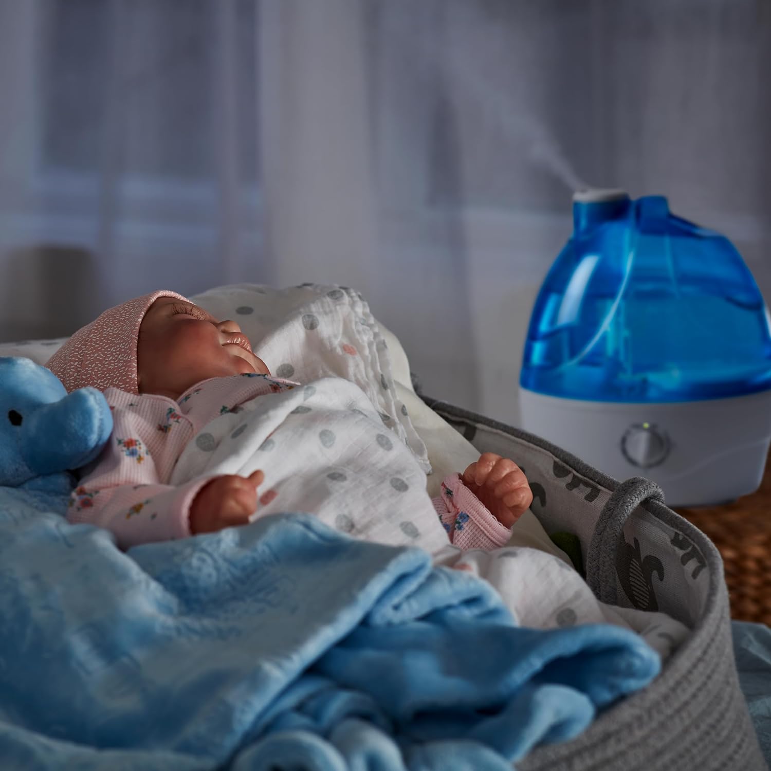 Nawilżacz Powietrza Cool Mist 2,2 l z Automatycznym Wyłączaniem – Cichy Nawilżacz do Sypialni 5