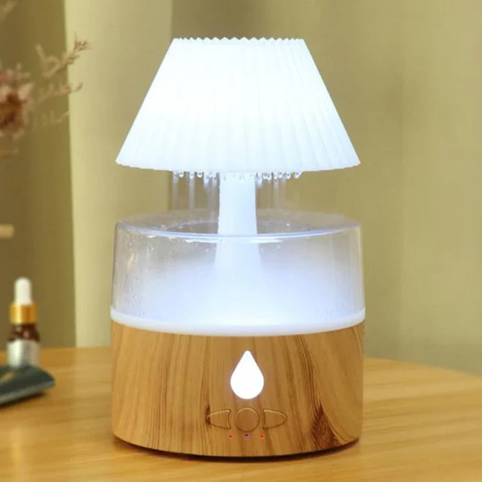 Nawilżacz Powietrza z Aromaterapią – Zimna Mgiełka, USB, Lampka Nocna do Sypialni i Salonu 0