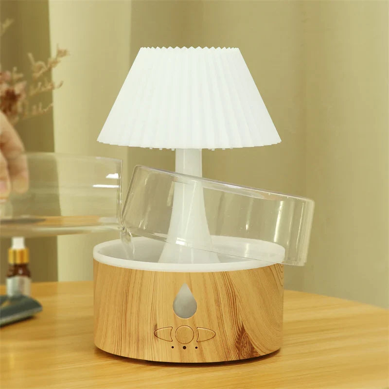 Nawilżacz Powietrza z Aromaterapią – Zimna Mgiełka, USB, Lampka Nocna do Sypialni i Salonu 1