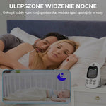 Niania Wideo z Noktowizorem i Dwukierunkową Komunikacją – Bezprzewodowy Monitor Dziecięcy 300m 9
