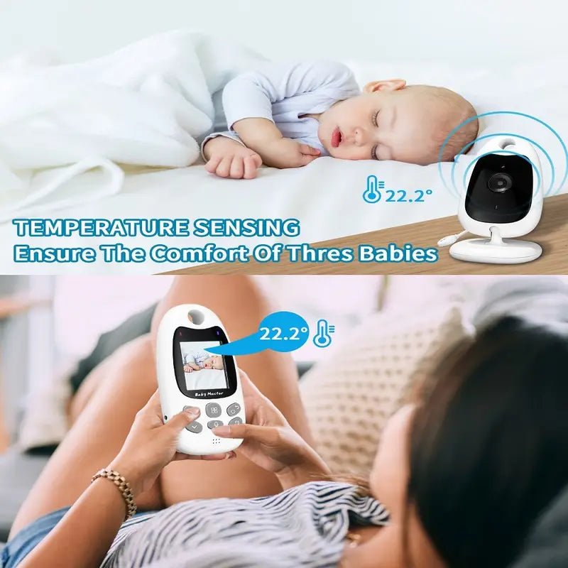 Niania Wideo z Noktowizorem i Dwukierunkową Komunikacją – Bezprzewodowy Monitor Dziecięcy 300m 6