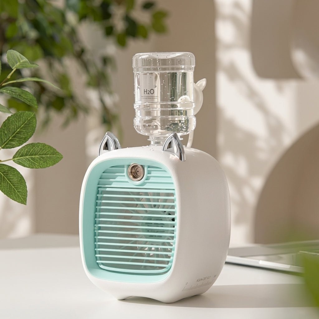 Wentylator USB z Funkcją Chłodzenia – Przenośny Klimatyzator do Biura i Podróży 5