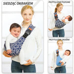 Nosidełko dla dzieci regulowane – lekkie, składane do codziennego noszenia dla niemowlaka 4