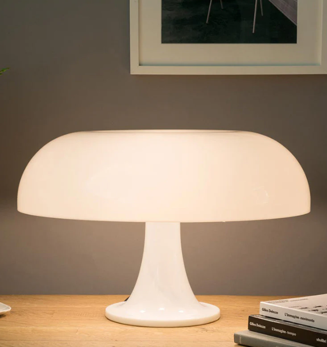 Nowoczesna Lampa Stołowa LED Grzybek - Minimalistyczny Design Do Salonu i Sypialni