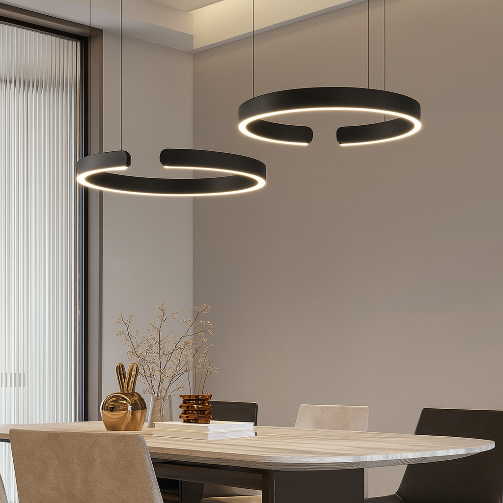 Nowoczesna Lampa Wisząca LED - Minimalistyczna Lampa Do Salonu Nad Stół 40-80 cm 1