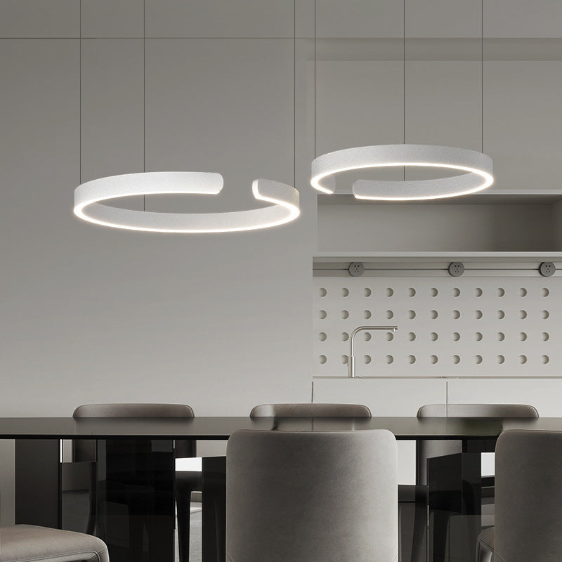 Nowoczesna Lampa Wisząca LED - Minimalistyczna Lampa Do Salonu Nad Stół 40-80 cm 2