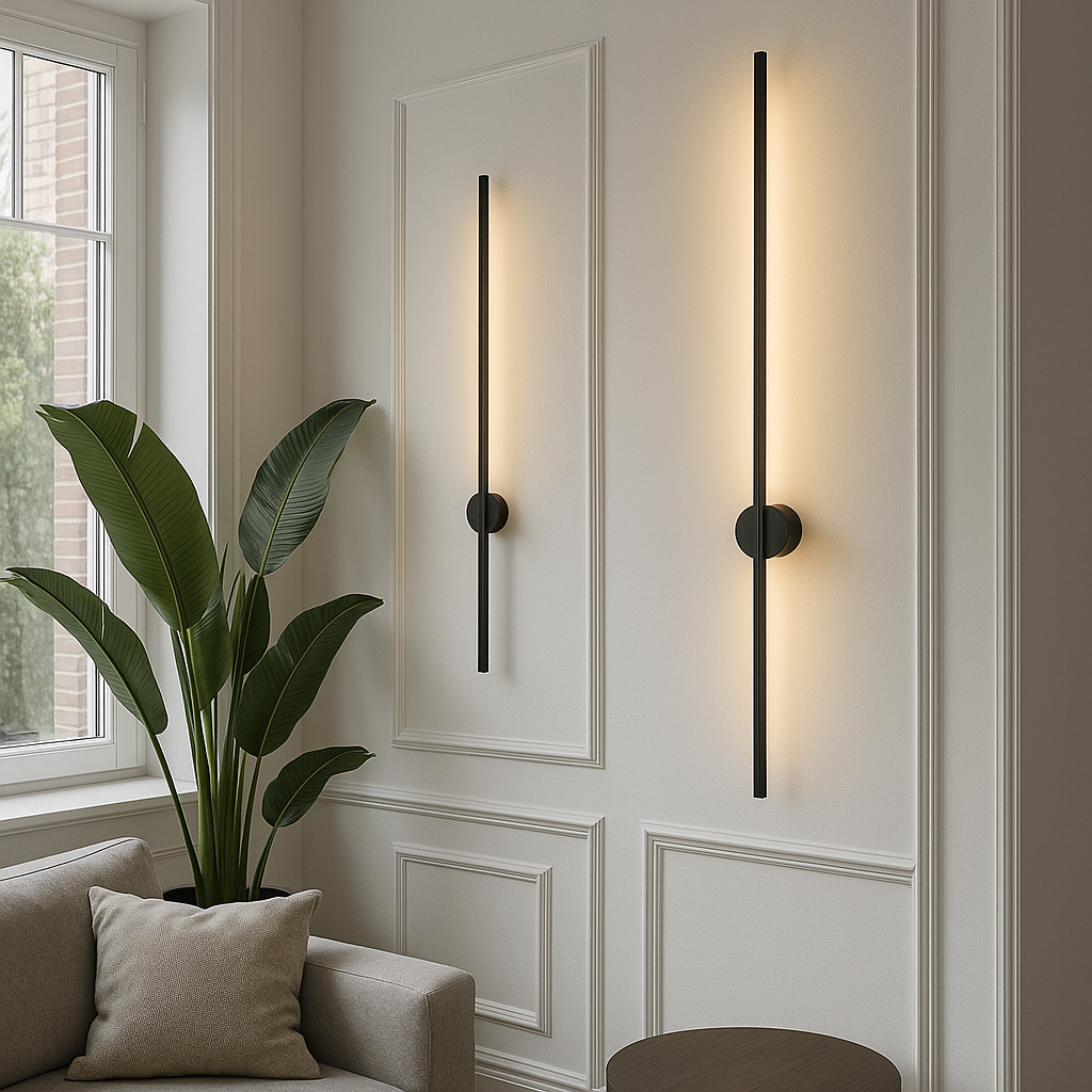 Nowoczesny Kinkiet LED - Elegancka Lampa Ścienna z Żelaza i Akrylu do Salonu 0