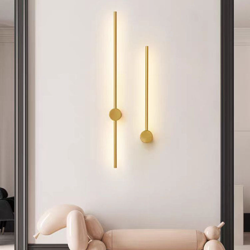 Nowoczesny Kinkiet LED - Elegancka Lampa Ścienna z Żelaza i Akrylu do Salonu 2