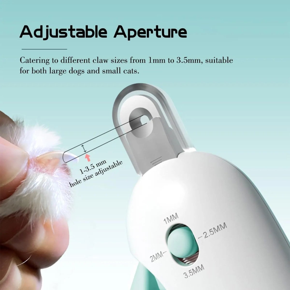 Obcinacz do Paznokci dla Psów i Kotów z Osłoną Zabezpieczającą – Wbudowany Pilnik, Ergonomiczny Uchwyt 2