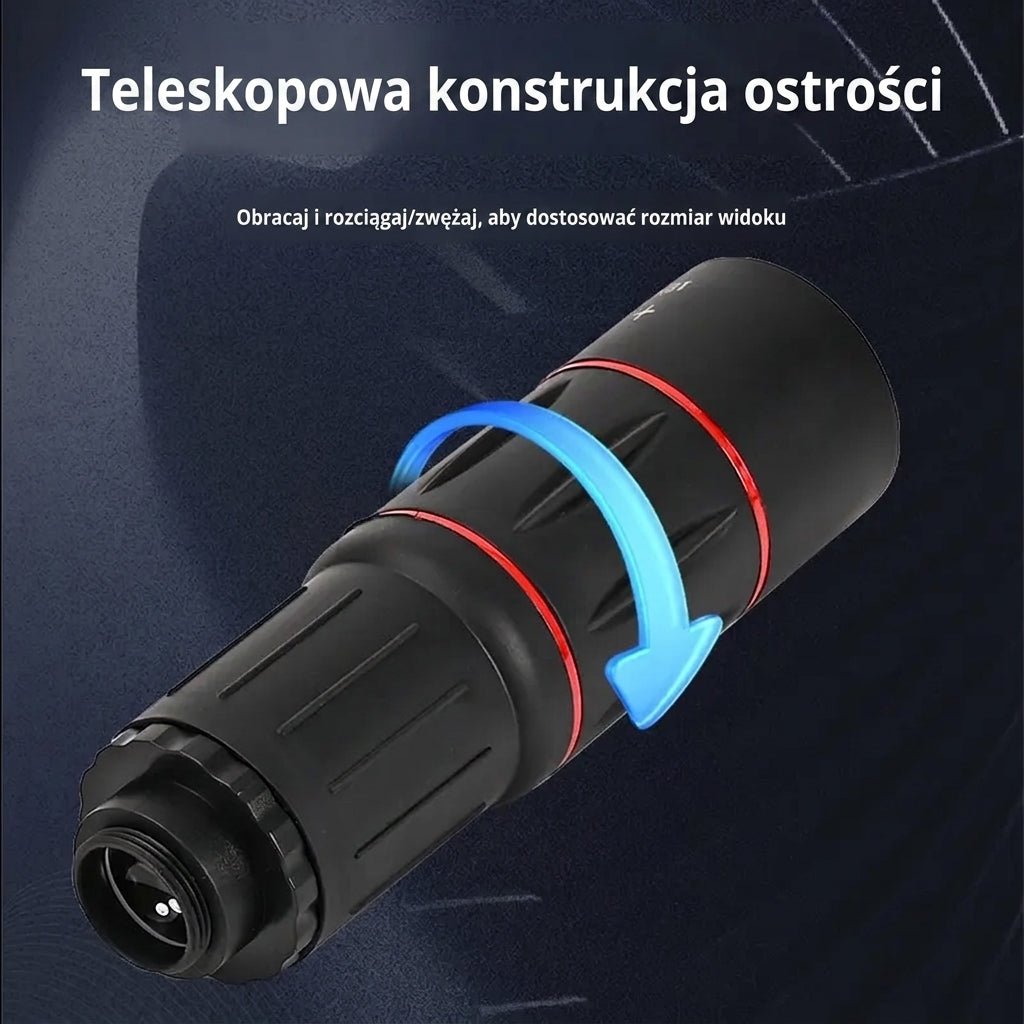Obiektyw do Telefonu 18x z Szerokim Kątem – Wysoka Jakość 4K, Kompatybilny z iPhone'em 11