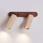 Obrotowy kinkiet z trawertynu - nowoczesna lampa ścienna LED 7