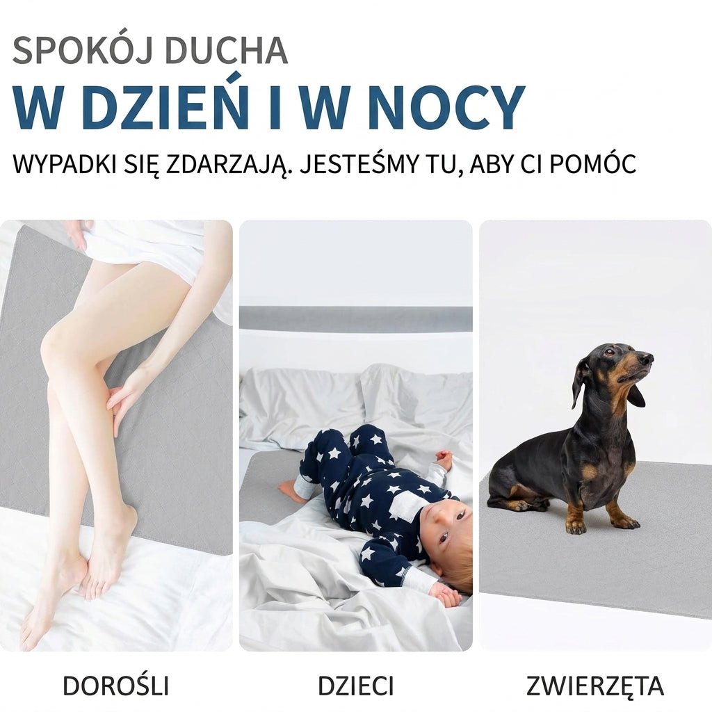 Ochraniacz na Łóżko Wodoodporny i Antypoślizgowy – Zmywalny, Wielorazowy dla Osób z Nietrzymaniem Moczu 9