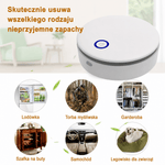 Oczyszczacz Powietrza Przenośny z Ozonem – Skuteczny Eliminator Zapachów do Samochodu i Lodówki