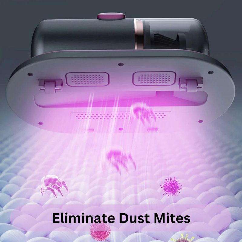 Odkurzacz Materacowy UV-C 8000 Pa z Silnym Ssaniem do Usuwania Roztoczy i Alergenów 2