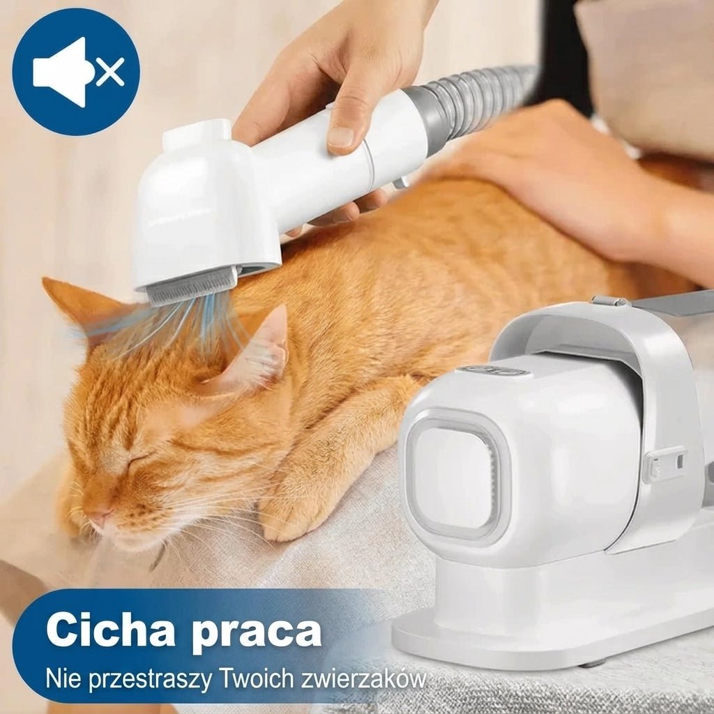 Odkurzacz do Sierści Psa z Maszynkami i Szczotkami – Cichy, Duża Pojemność 2,3 L 7