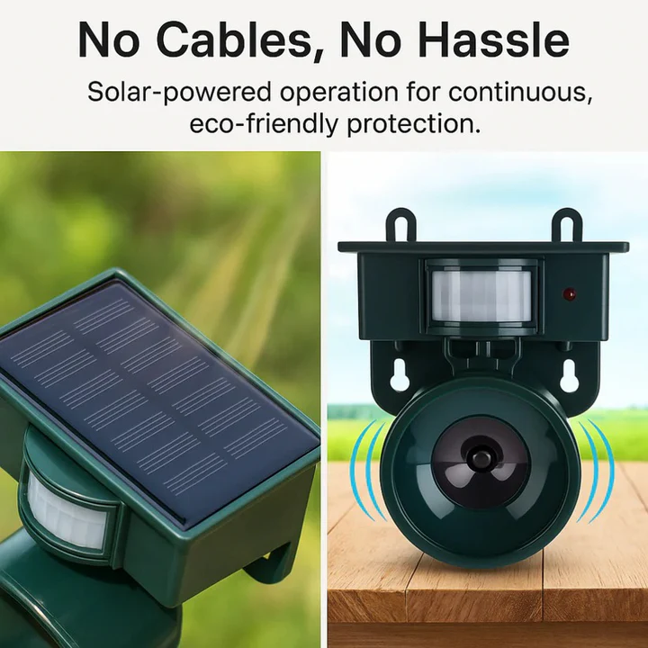 Odstraszacz Na Ptaki Z Czujnikiem Ruchu - Skuteczna Ochrona Ogrodu 1