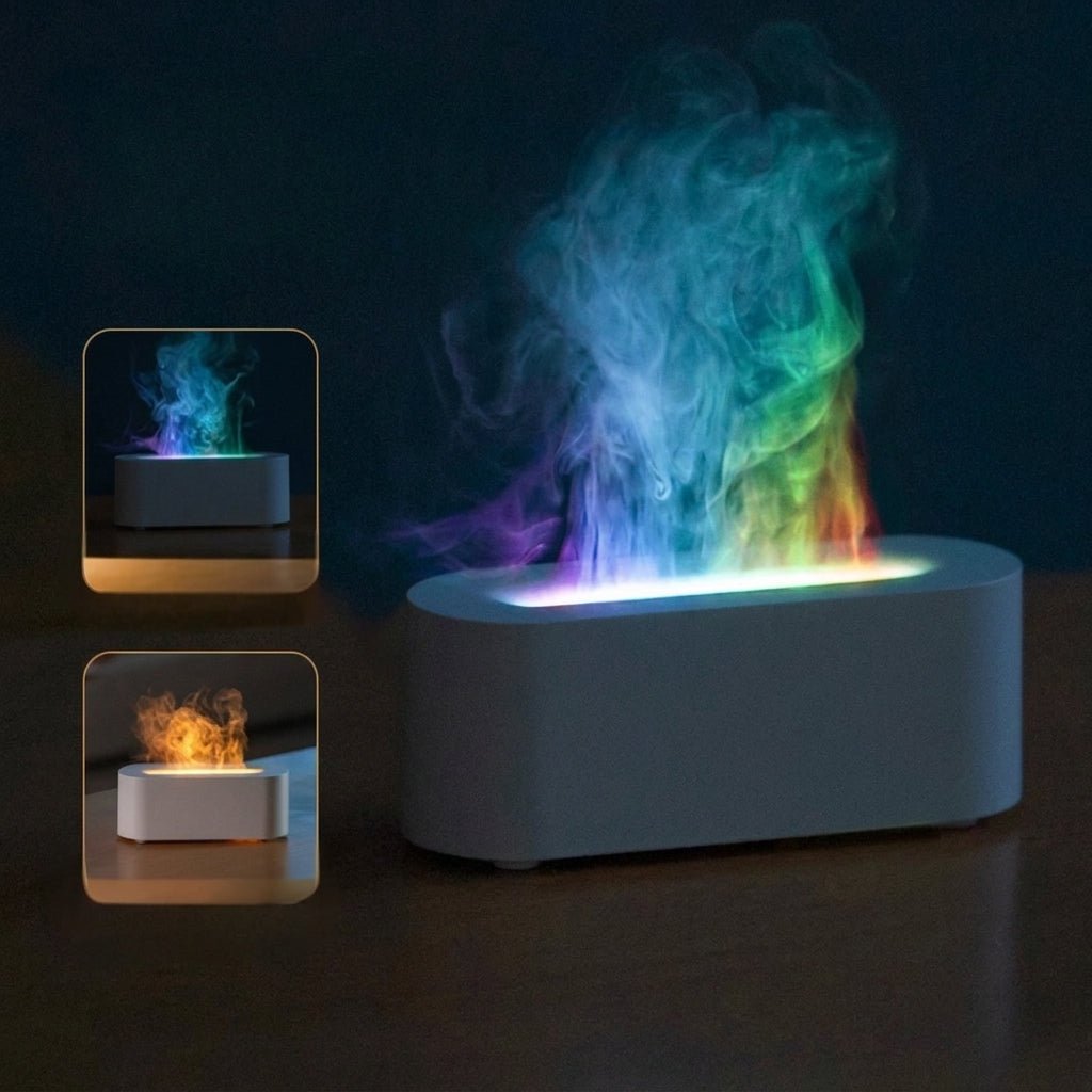 Odświeżacz powietrza do pokoju z symulowanym płomieniem LED i dyfuzorem zapachu USB 6