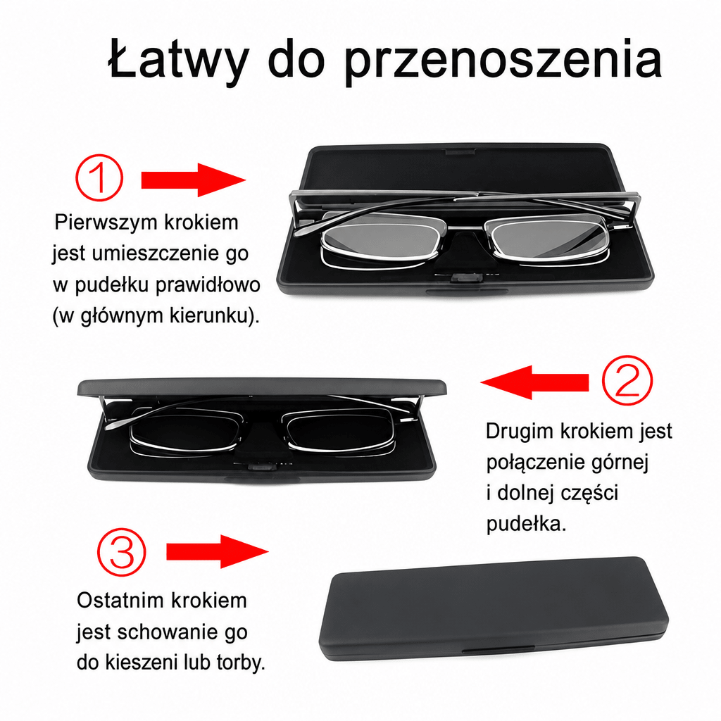 Okulary Do Czytania Składane – Kompaktowe, Lekkie i Wygodne w Użyciu