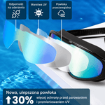 Okulary Pływackie z Powłoką Przeciwmgielną – Szerokokątne Gogle do Pływania Unisex