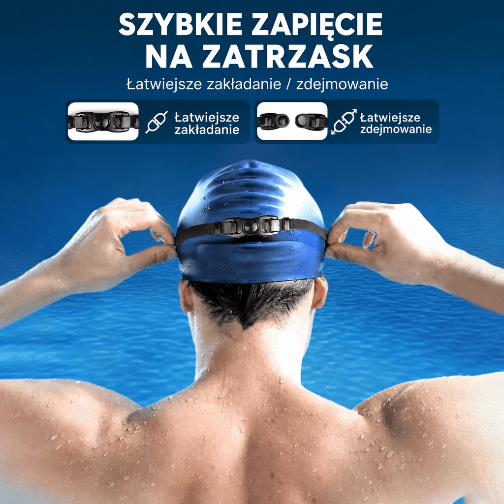 Okulary Pływackie z Powłoką Przeciwmgielną – Szerokokątne Gogle do Pływania Unisex