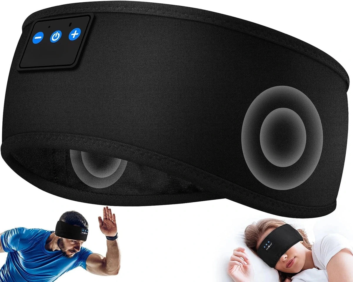 Opaska na głowę ze słuchawkami Bluetooth 5.2 – 14h pracy, z mikrofonem do spania 0