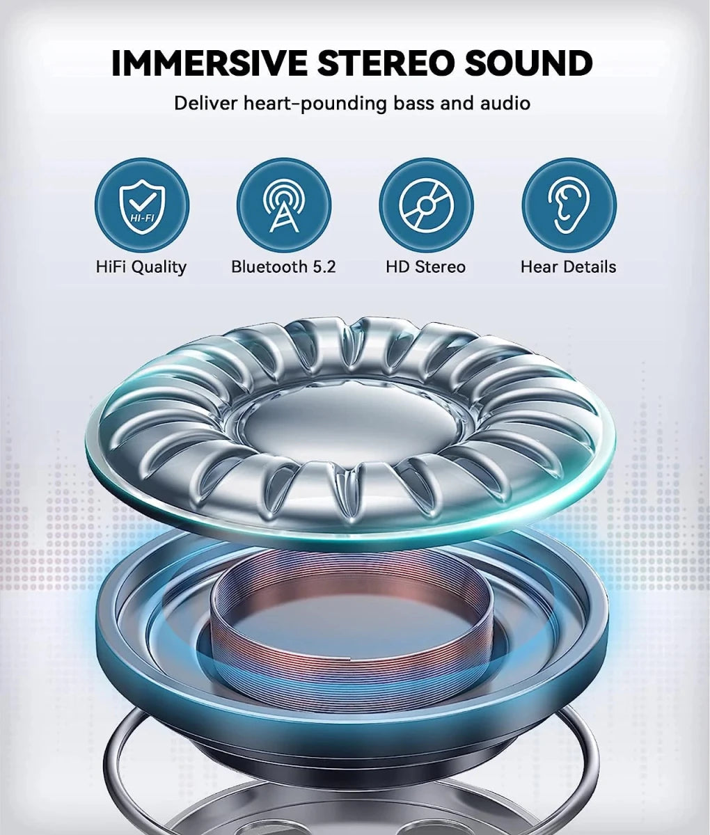Opaska na głowę ze słuchawkami Bluetooth 5.2 – 14h pracy, z mikrofonem do spania 3