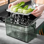 Organizer Do Lodówki Z Wentylowaną Pokrywą - Przezroczysty Pojemnik do Przechowywania Żywności 3