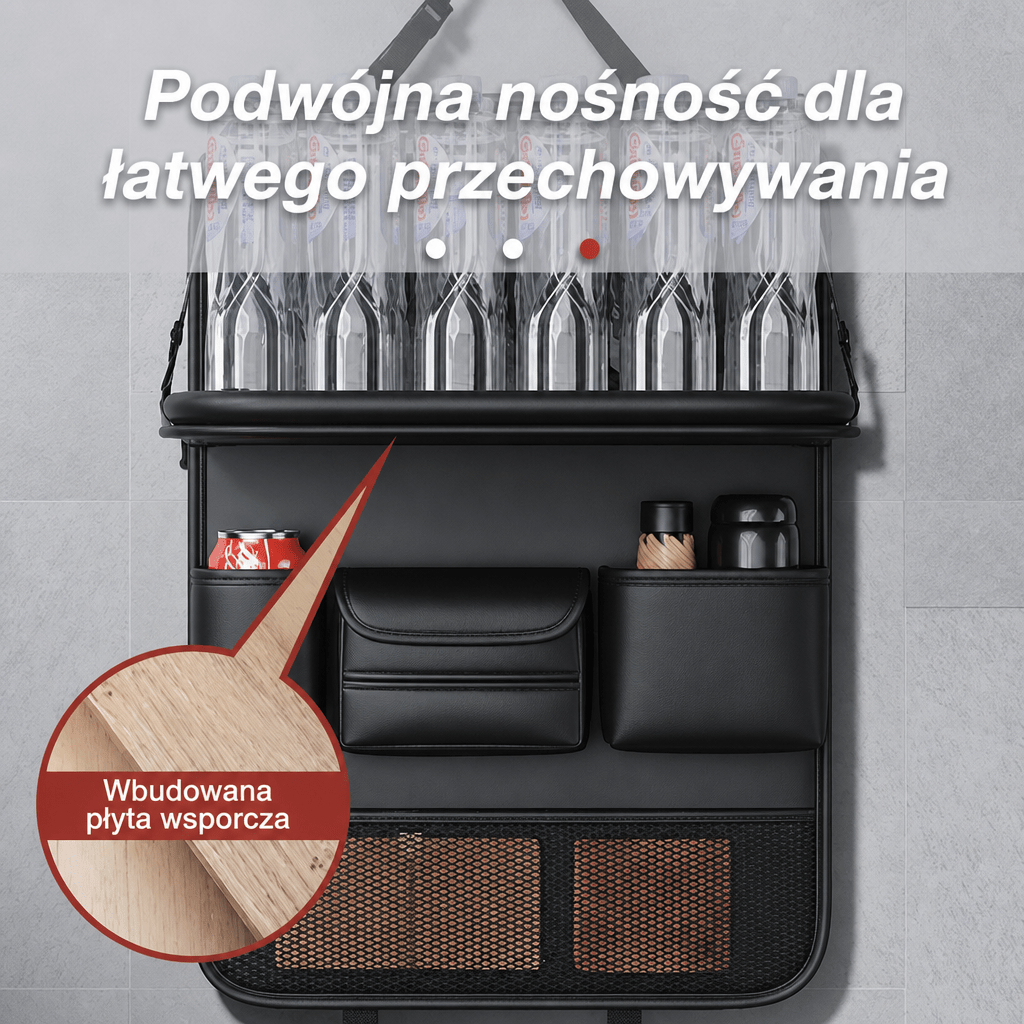 Organizer Samochodowy na Fotel z Tacą na Jedzenie i Uchwytami na Tablet – Praktyczne Przechowywanie w Samochodzie