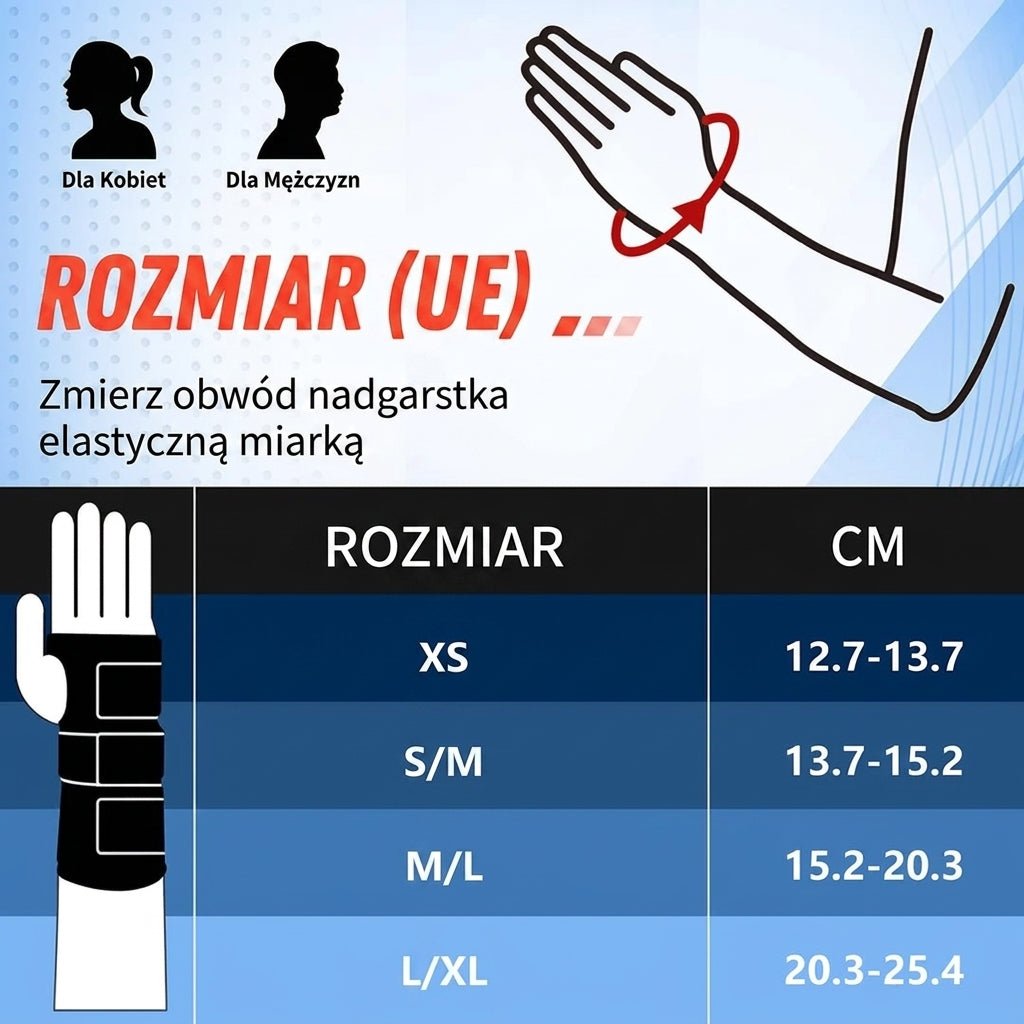 Orteza Nadgarstka Regulowana z Wsparciem – Zdejmowana Podpórka i Trzy Paski 8