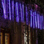 Oświetlenie Zewnętrzne LED Sopelki Kaskadowe – 8 Rurek 50 cm do Dekoracji Domu 5