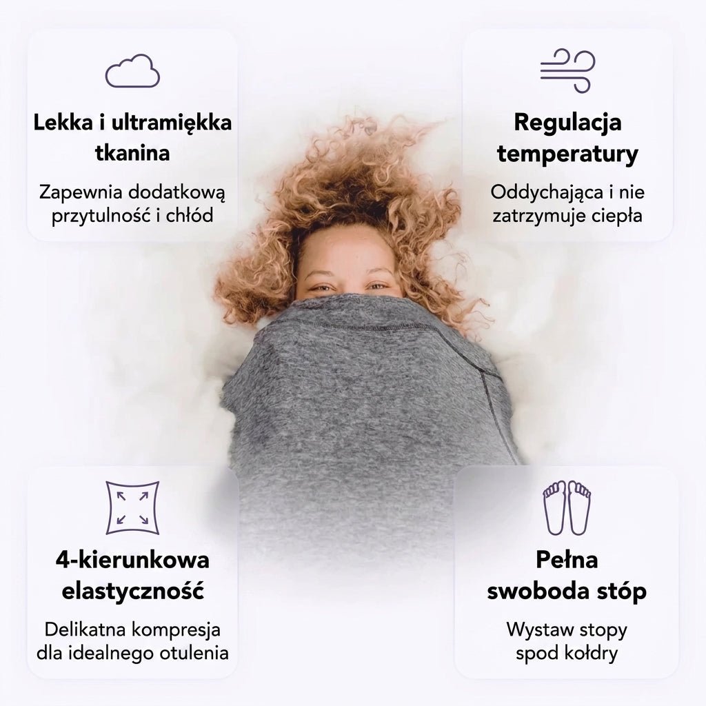Otulacz dla Dorosłych z Kompresją – Wsparcie dla Relaksu i Spokojnego Snu 3