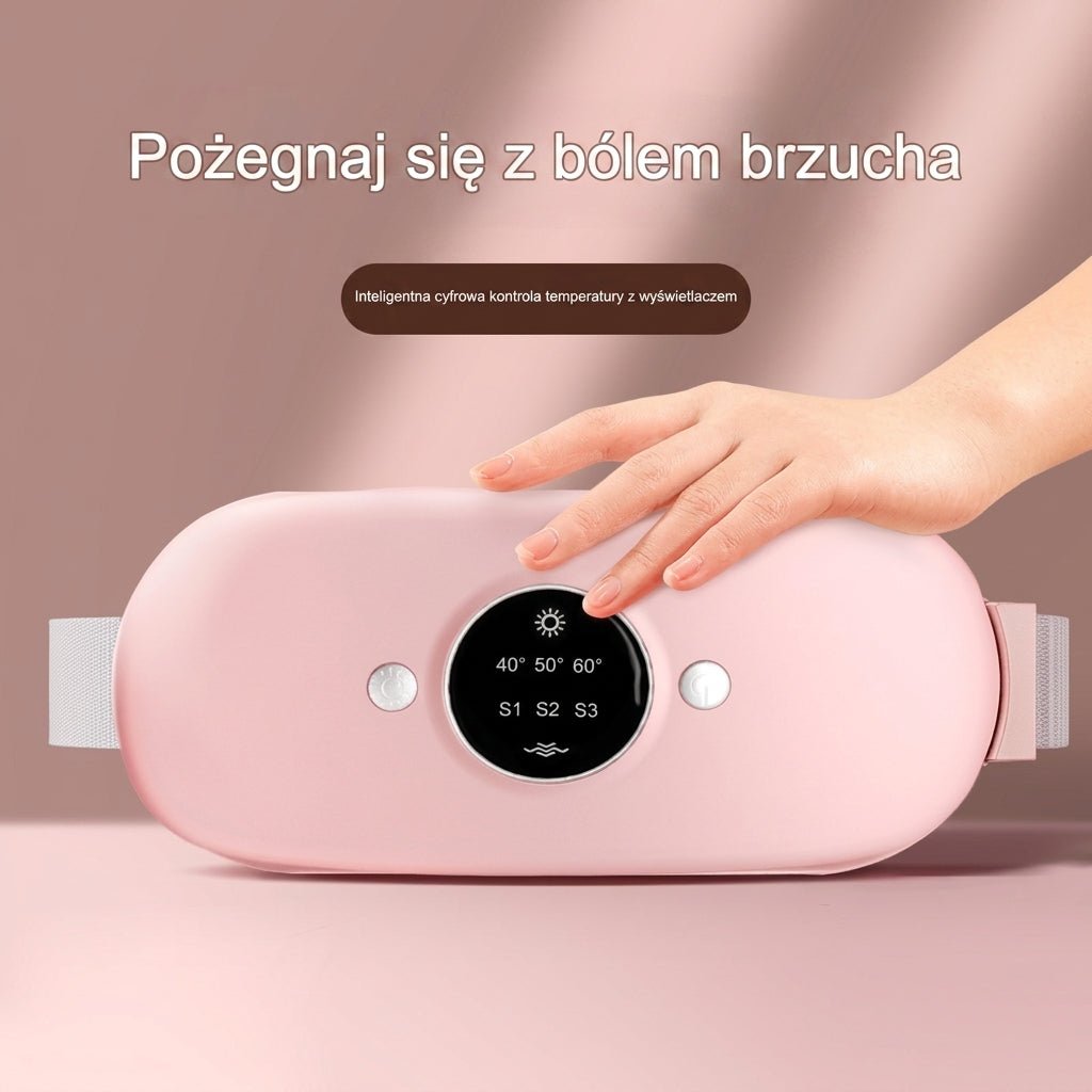 Pas Grzejący z Masażerem Elektryczny na Ból Menstruacyjny, Regulacja Temperatury 4