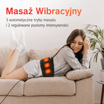 Pas Grzewczy z Masażem Wibracyjnym – Na Plecy i Brzuch, Regulowany, Szybkie Nagrzewanie