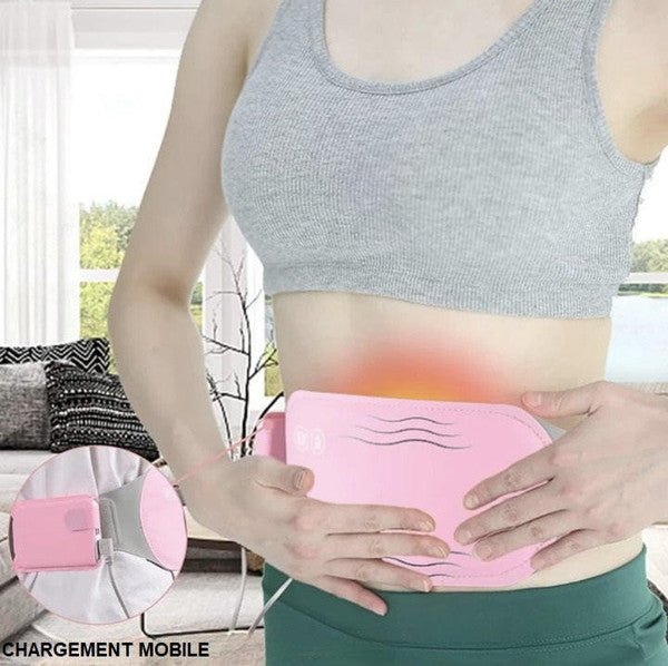 Pas Rozgrzewający na Bóle Menstruacyjne z Regulacją Ciepła i Wibracji – Dyskretny i Wygodny 1