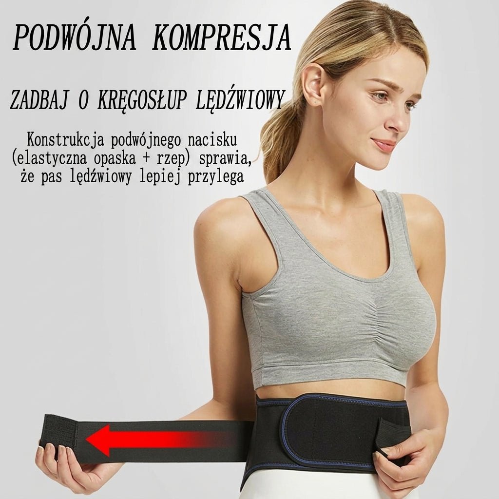 Pas lędźwiowy samonagrzewający się z regulacją – Ortopedyczny pas na kręgosłup lędźwiowy do pracy 5