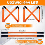 Pasy do Przenoszenia Mebli z Wyściółką – Regulowane, Udźwig do 180 kg, dla 2 Osób