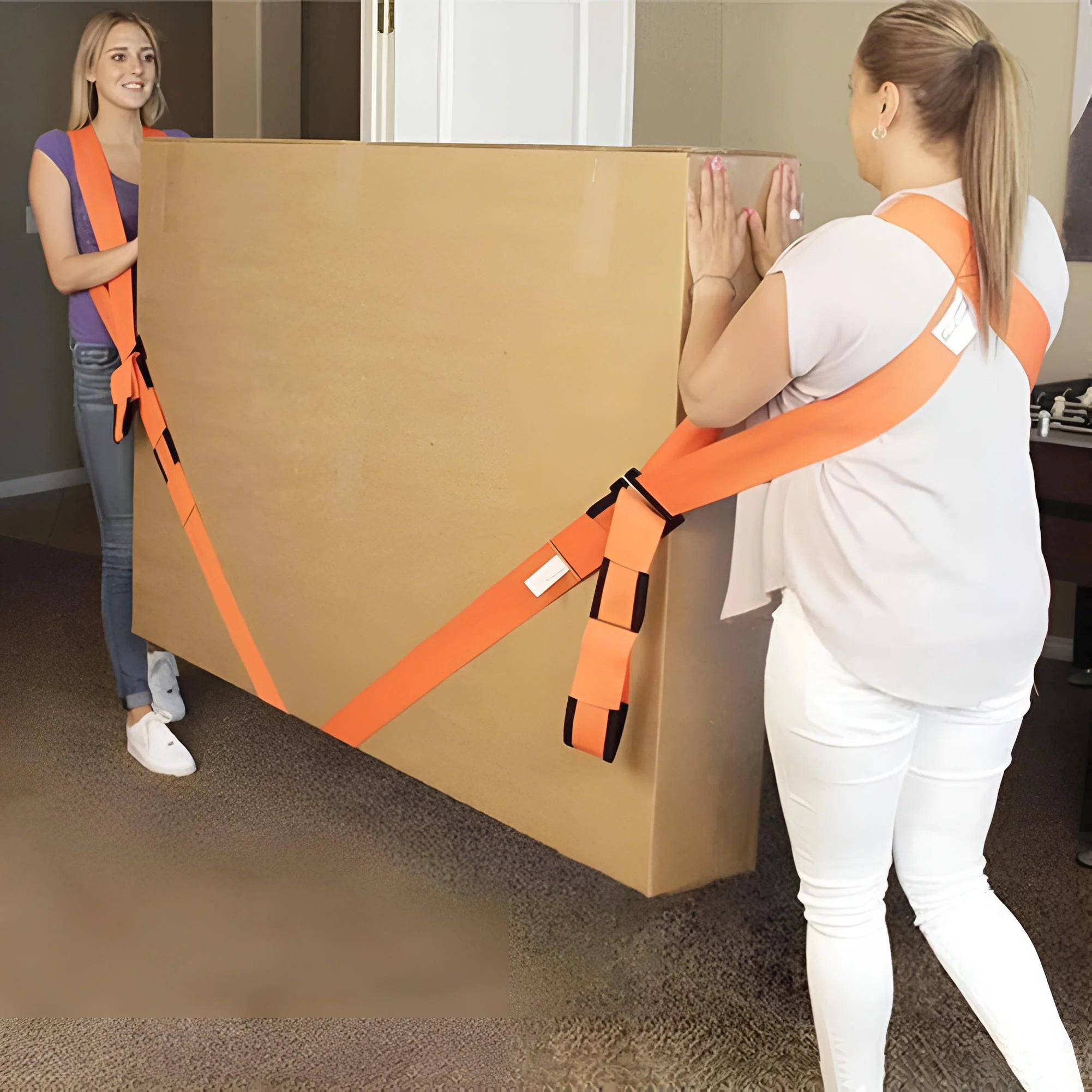 Pasy do Przenoszenia Mebli z Wyściółką – Regulowane do 180 kg, Ergonomiczne dla 2 Osób 2