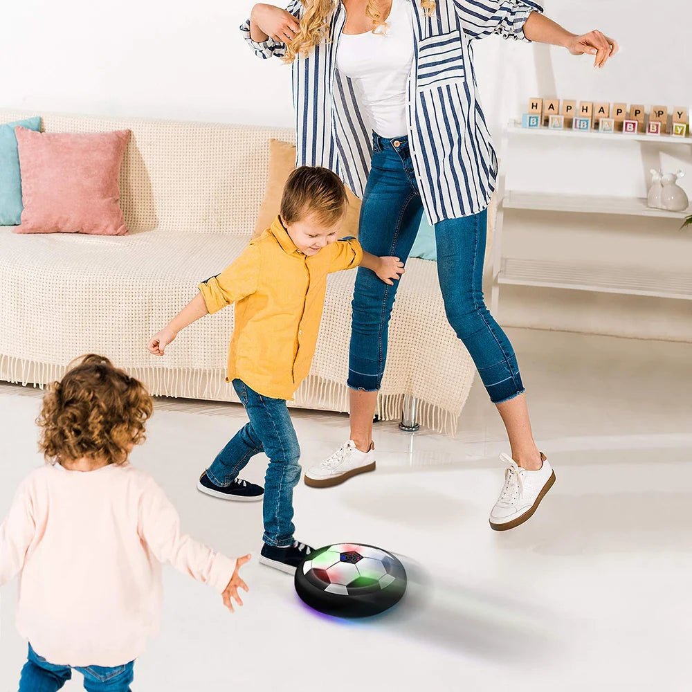 Piłki Hokejowe Hover Ball 2 sztuki – Zestaw do Zabawy z Poduszką Powietrzną i LED 4