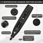 Pióro Do Grawerowania Bezprzewodowe 35W z Regulacją Prędkości – Zestaw Akcesoriów Do Drewna, Metalu i Plastyku 5