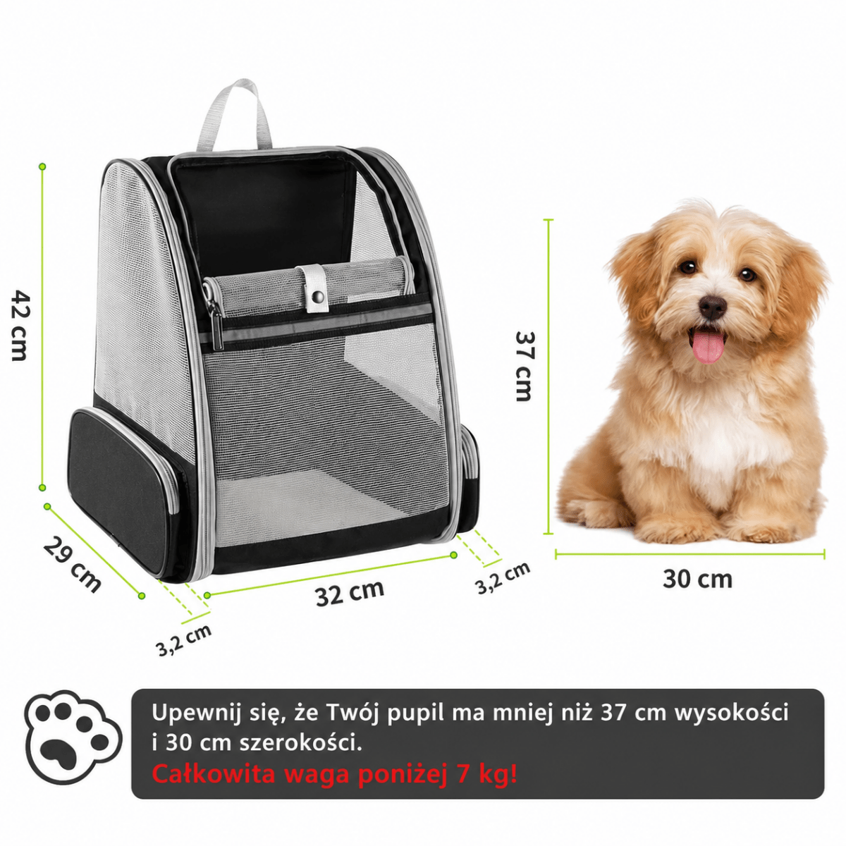 Plecak Dla Kota z Okienkiem 180° – Wygodne i Bezpieczne, Do 8 kg