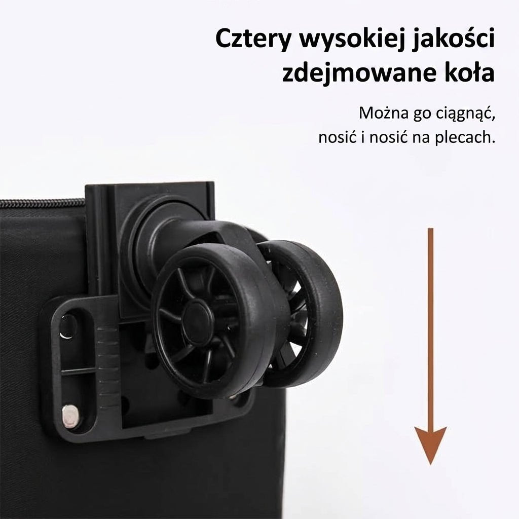 Plecak Podróżny na Kółkach – Oddzielne Sekcje na Mokry i Suchy Sprzęt, Idealny do Samolotu 9