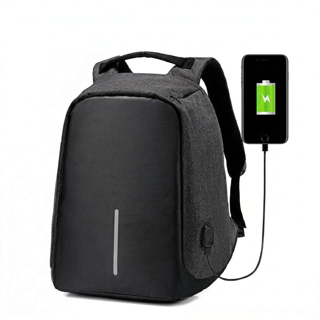 Plecak Wodoodporny na Laptopa z Portem USB – Antykradzieżowy, Kompaktowy i Praktyczny 8
