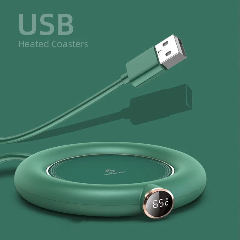 Podgrzewacz Do Filiżanek USB z Regulacją Temperatury – Kompaktowy, Cyfrowy Wyświetlacz 2