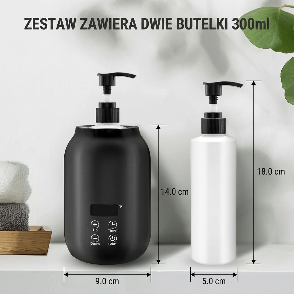 Podgrzewacz Olejku Do Masażu z Regulacją Temperatury 30-65°C i Timerem – Przenośny Do Domowego SPA 2