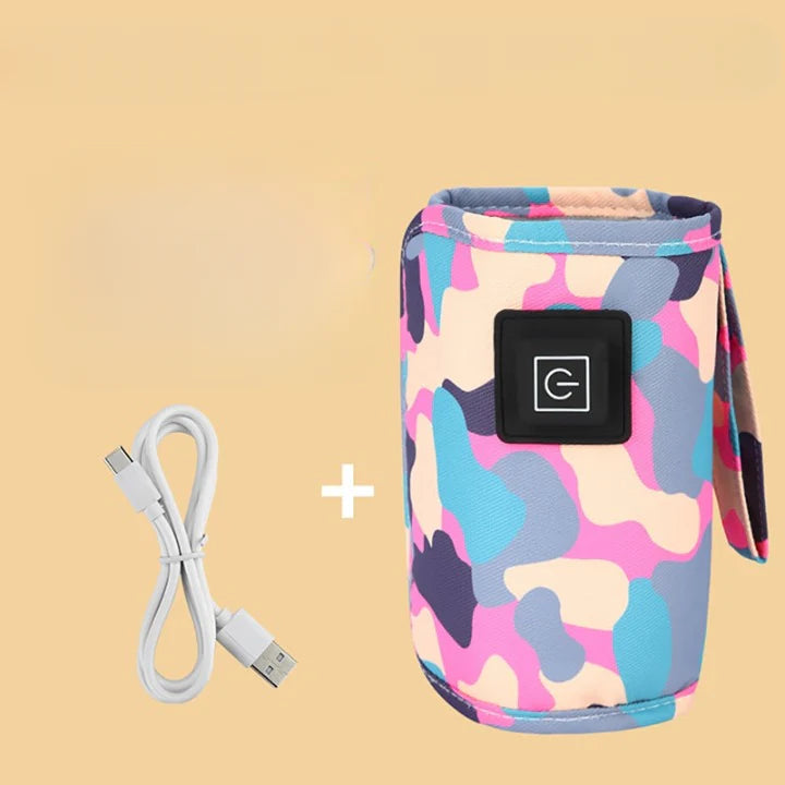 Podgrzewacz do butelek przenośny z USB – Regulacja temperatury, idealny w podróży 0