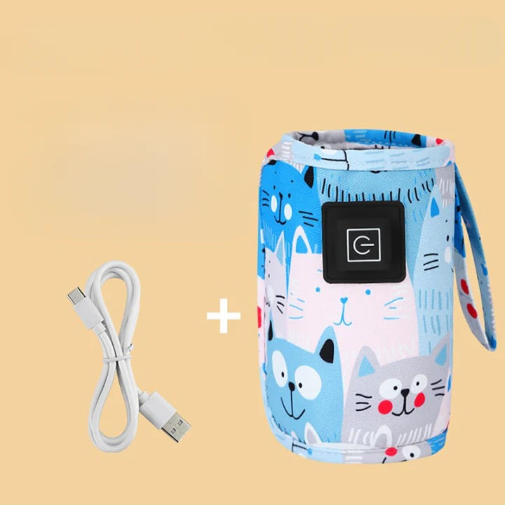 Podgrzewacz do butelek przenośny z USB – Regulacja temperatury, idealny w podróży 1