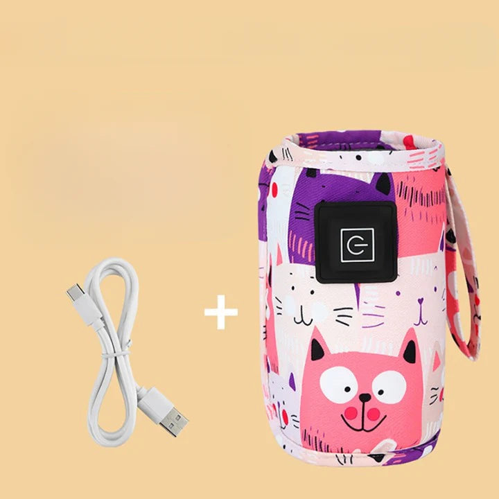 Podgrzewacz do butelek przenośny z USB – Regulacja temperatury, idealny w podróży 2