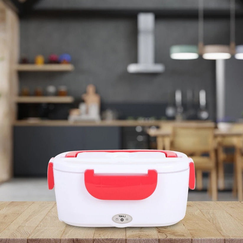 Podgrzewany Lunch Box 50 W z Uchwytami i Łyżką – Pojemnik na Lunch 1L do Pracy i Szkoły 3