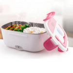 Podgrzewany Lunch Box 50 W z Uchwytem i Łyżką – Pojemnik na Lunch 1L do Pracy i Szkoły 1